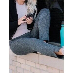 Athleta Mercer Herringbone High Rise Tight Leggings - Black/Grey - Size S